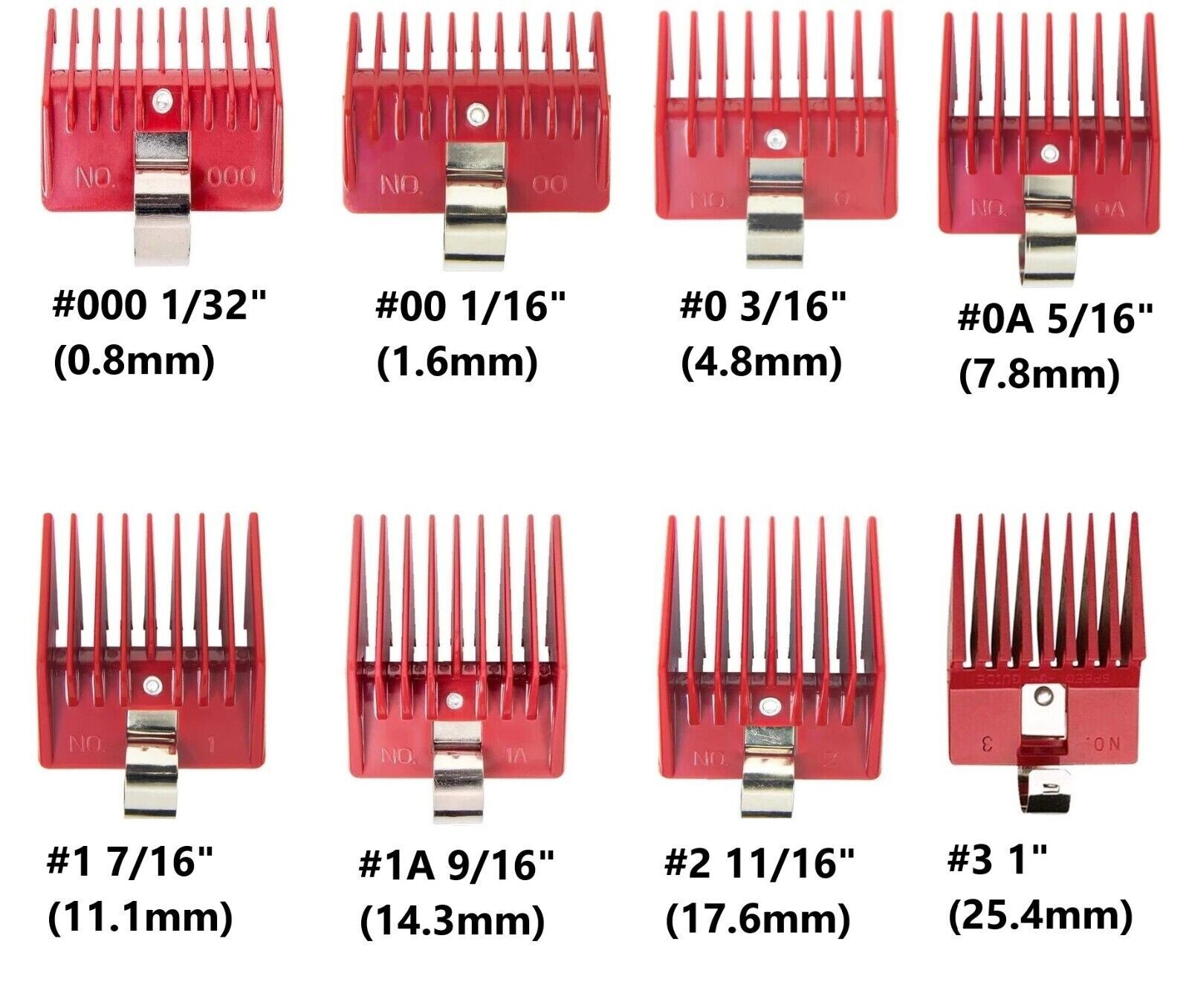 Speed O Guide Clipper Comb Universal Attachments Fits Most Hair Clippers NEW
