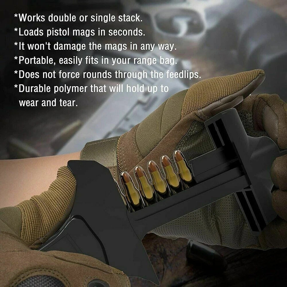 Universal Tactical Systems Magazine Speed Loader for Glock 9mm .40 caliber Mags