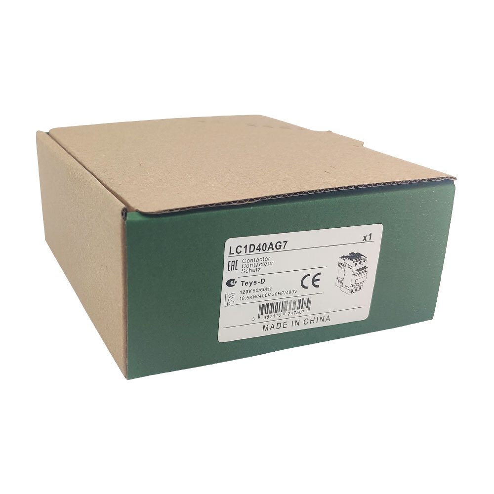 LC1D40AG7 Contactor 120V coil AC 40A replace Deca Schneider Contactor LC1D40AG7