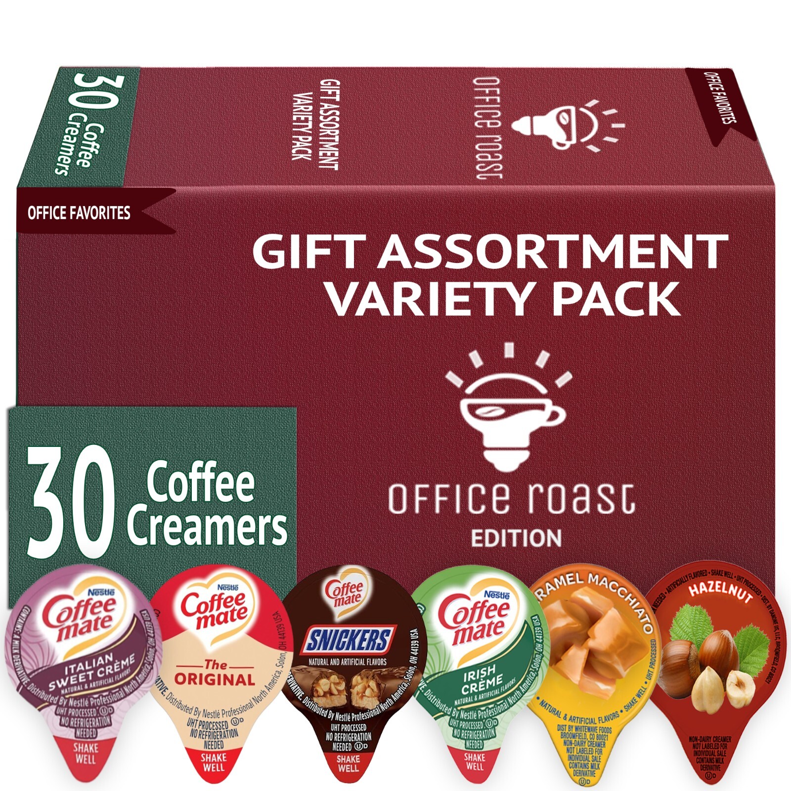 30 Coffee Creamer Singles Pack 6 Flavored Variety Bundle Coffee Mate