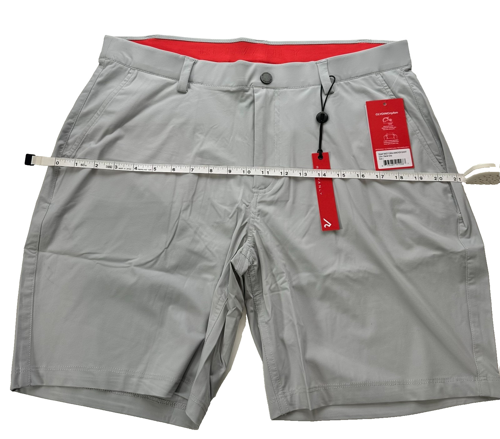 Redvanly Hanover Short 8" Glacier Gray Shorts Large NWT