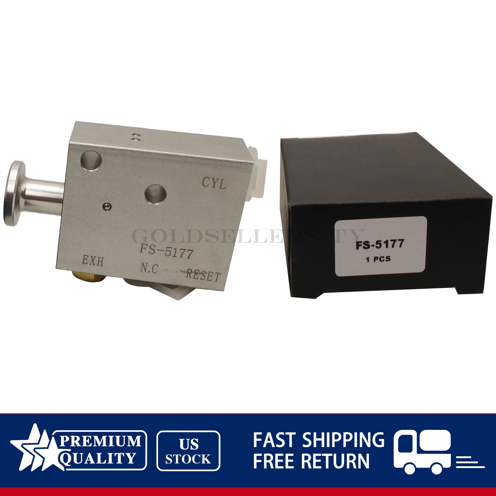 Replaces For Hendrickson VS25224 VS25223 25224 3 Way Auto Reset Valve W/Fittings