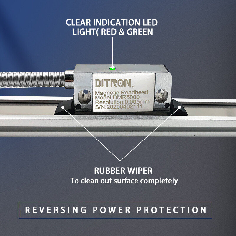 1UM Magnetic Scale Digital Readout 3Axis 2Axis DRO Display fo CNC Milling Lathe