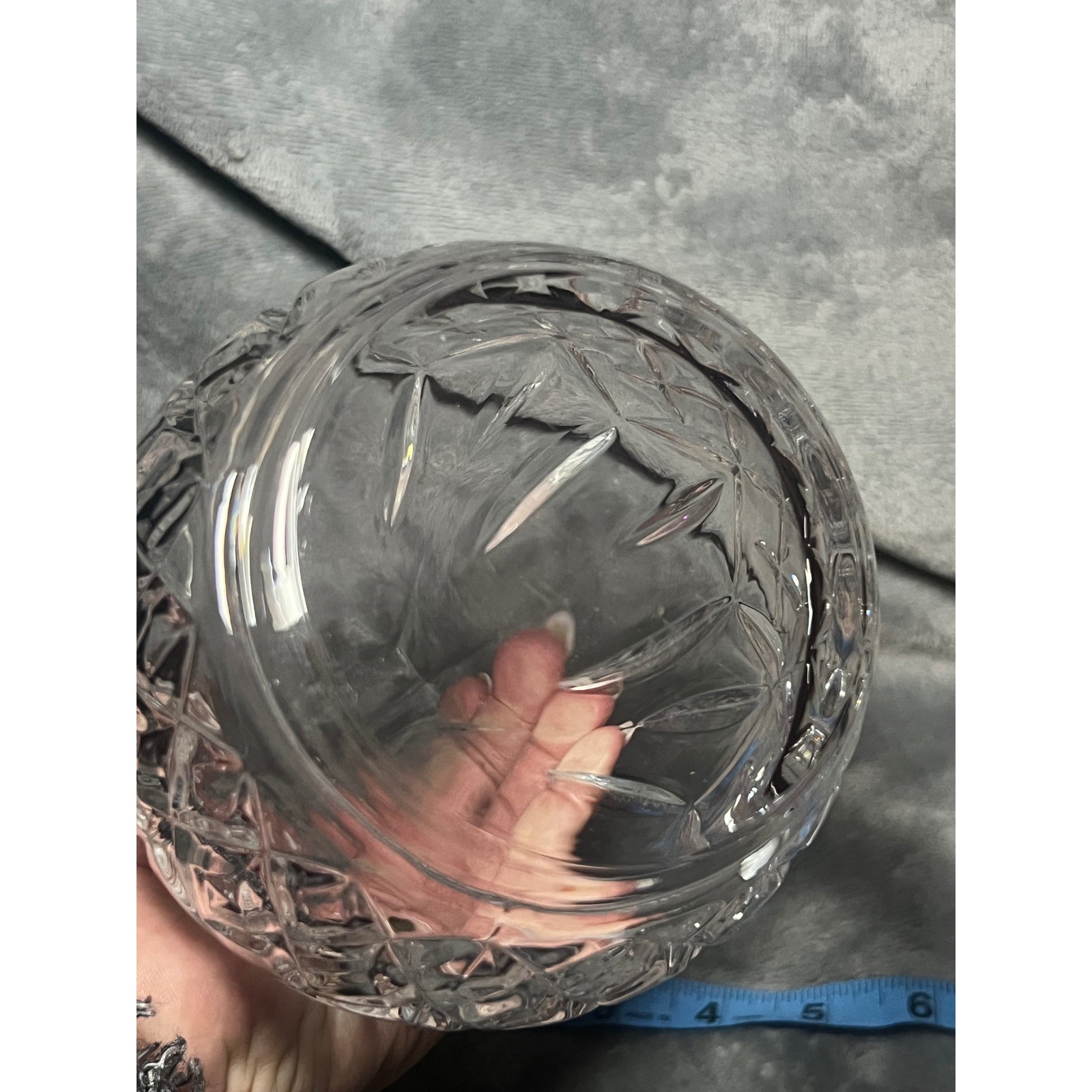 RCR Italian Lead Crystal Decanter With Stopper 24% PbO Clear 11 Inch