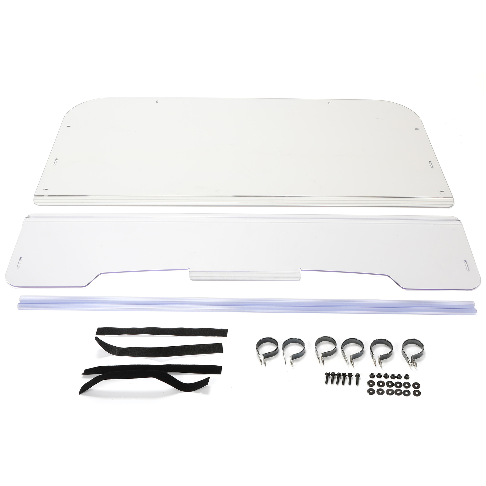 Front Clear Fold Full Windshield For 2001-2008 Kawasaki Mule 3000 & 3010