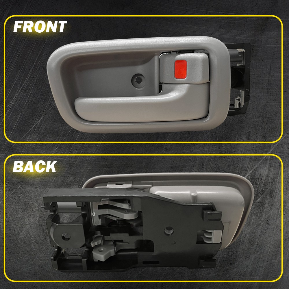 Inside Door Handle & Bezels Front LH RH Side For 00-06 Toyota Tundra Beige 2PC