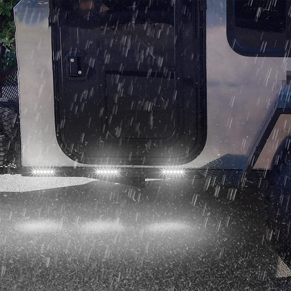 10*Smoke White LED Rock Lights For Jeep Offroad Truck Underbody Wheel Well Light