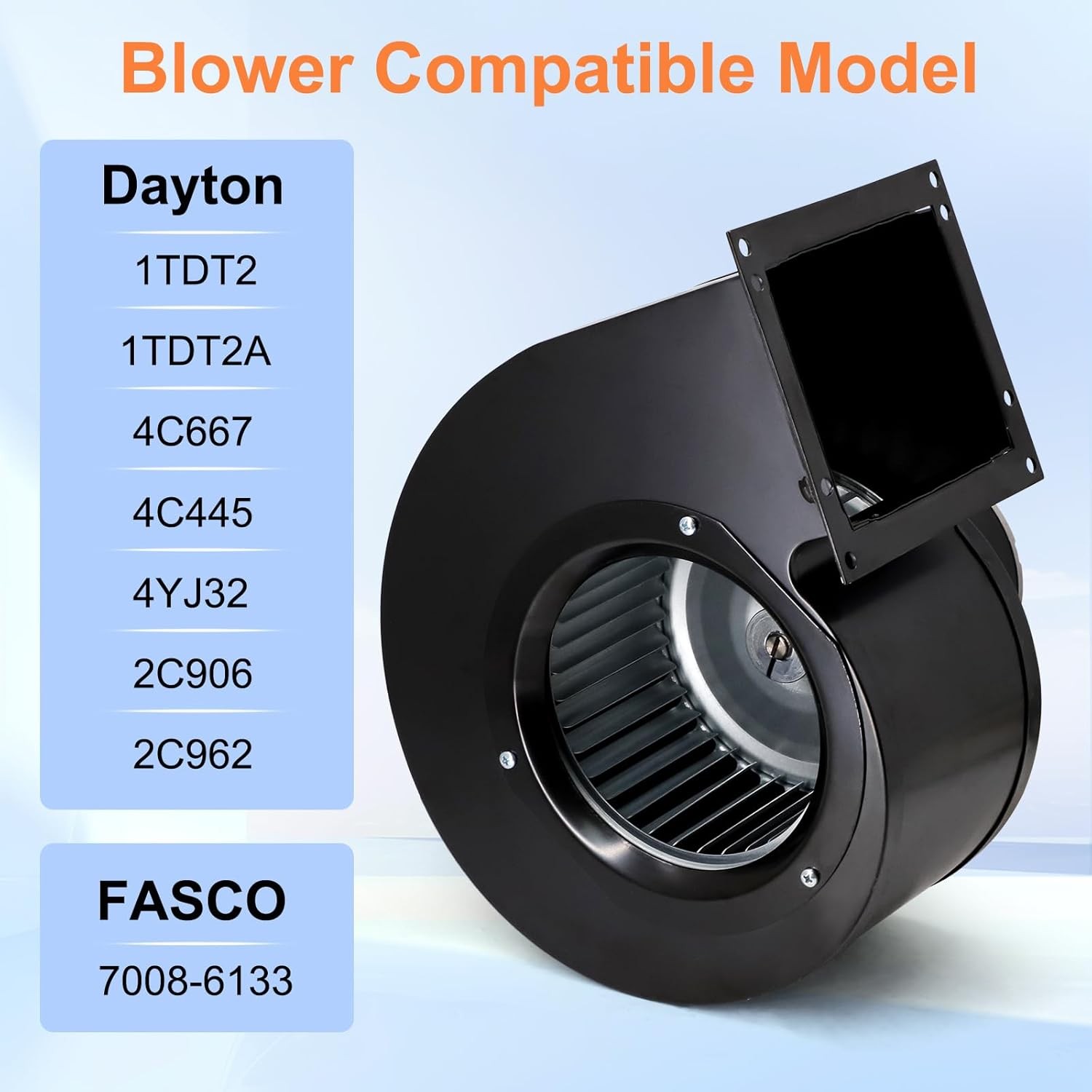 Furnace Blower Fan Replacement for Dayton 1TDT2,1TDT2A,4C667,4YJ32, 4C445 Blower