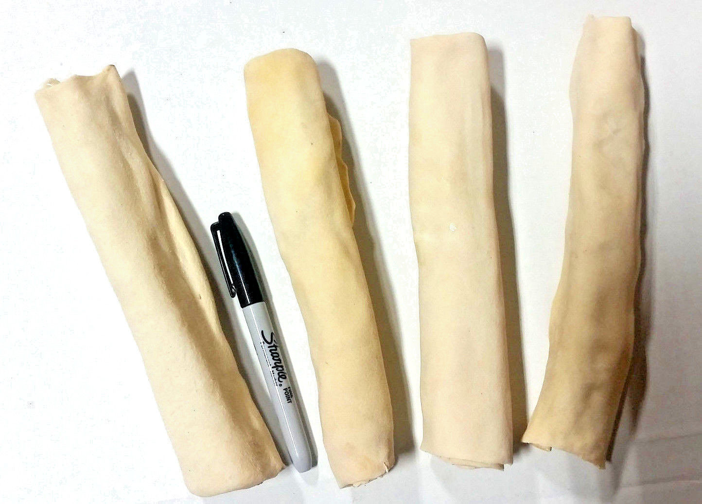 American Buffalo Rawhide 8-10" Rolls | 25 Count | 100% Natural Dog Chews