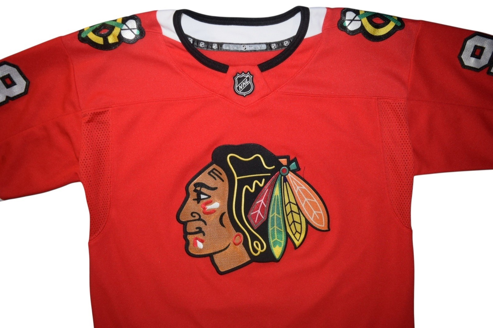 NHL Chicago Blackhawks Connor Bedard 98 Youth L/XL Red Hockey Jersey
