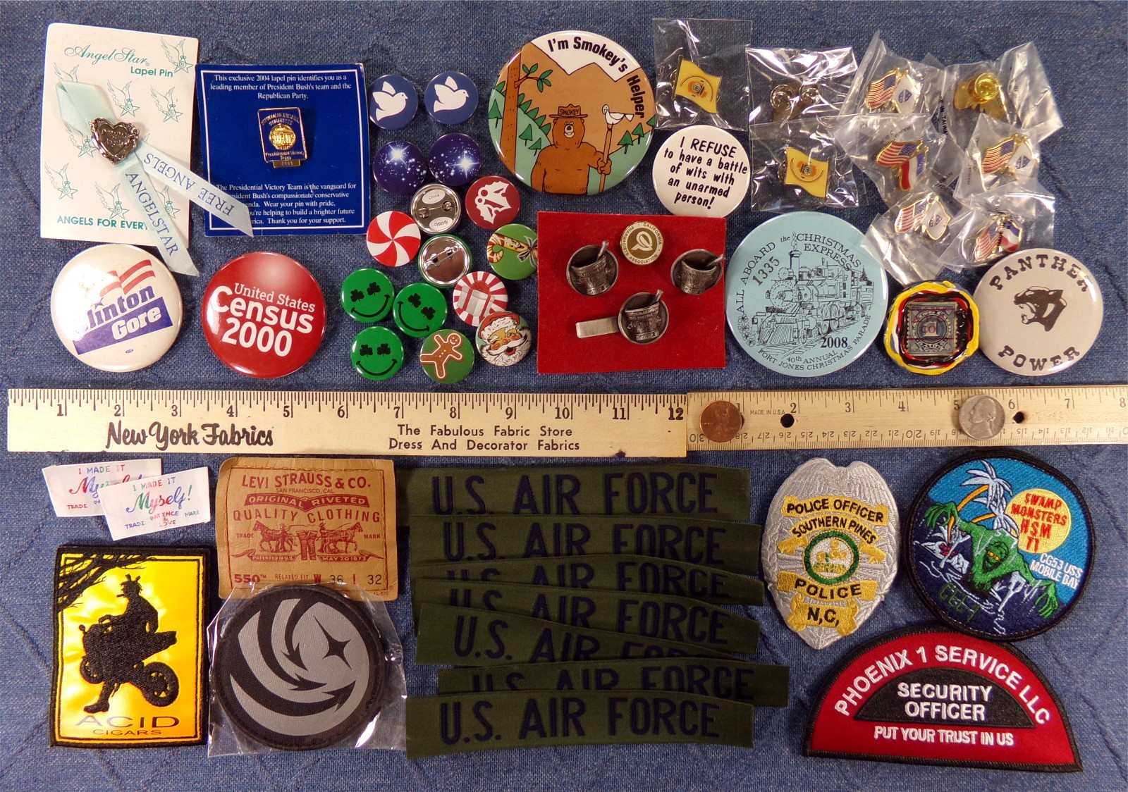 CRAFT LOT, 5 LB BULK MIX: Bead Button Pin Pendant Charm Patch Gem Key Stamp Dice