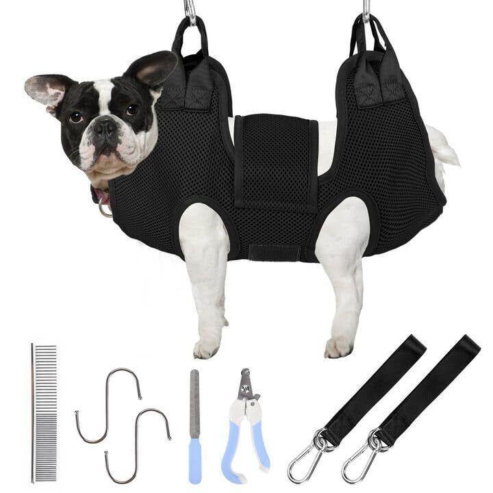Dog Grooming Hammock for Small Dogs Pet Hammock for Nail Trimming Dog Sling.