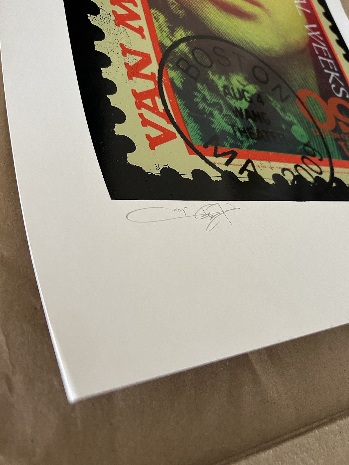 Van Morrison Poster Astral Weeks 2009 Boston Silkscreen Of 50 Not Chuck Sperry