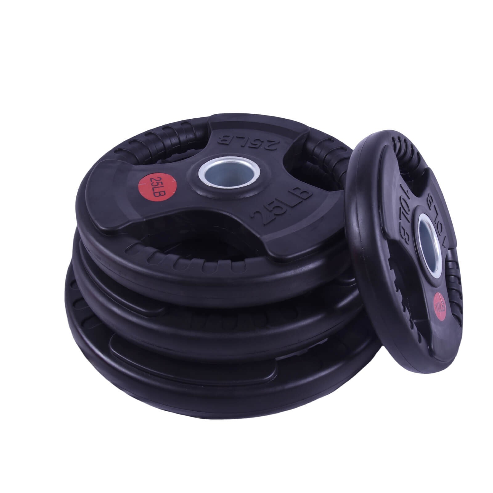 10 Lbs-45 Lbs Rubber Dumbbell Plate Heavy Duty Non Slip Grip Home Gym Weights