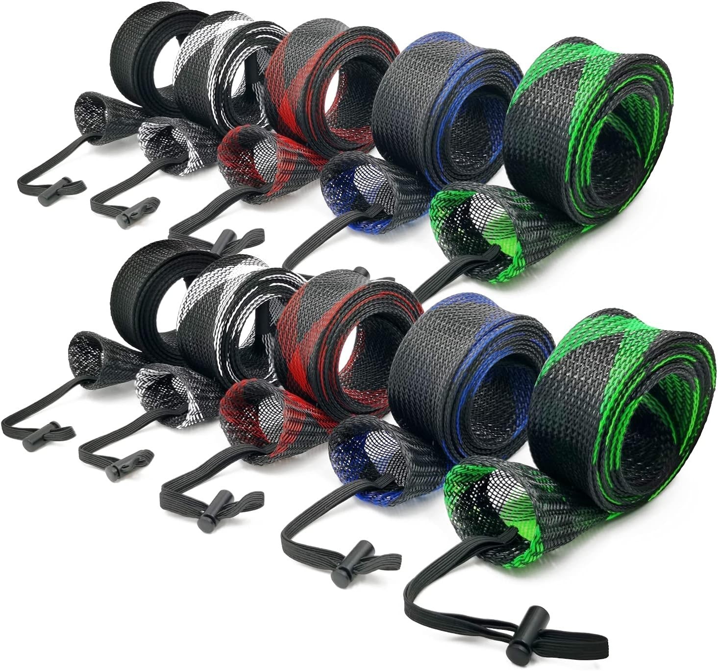 10PCS Fishing Rod Sleeve,Rod Socks for Fishing Poles, Fishing Rod Sleeves Sock C