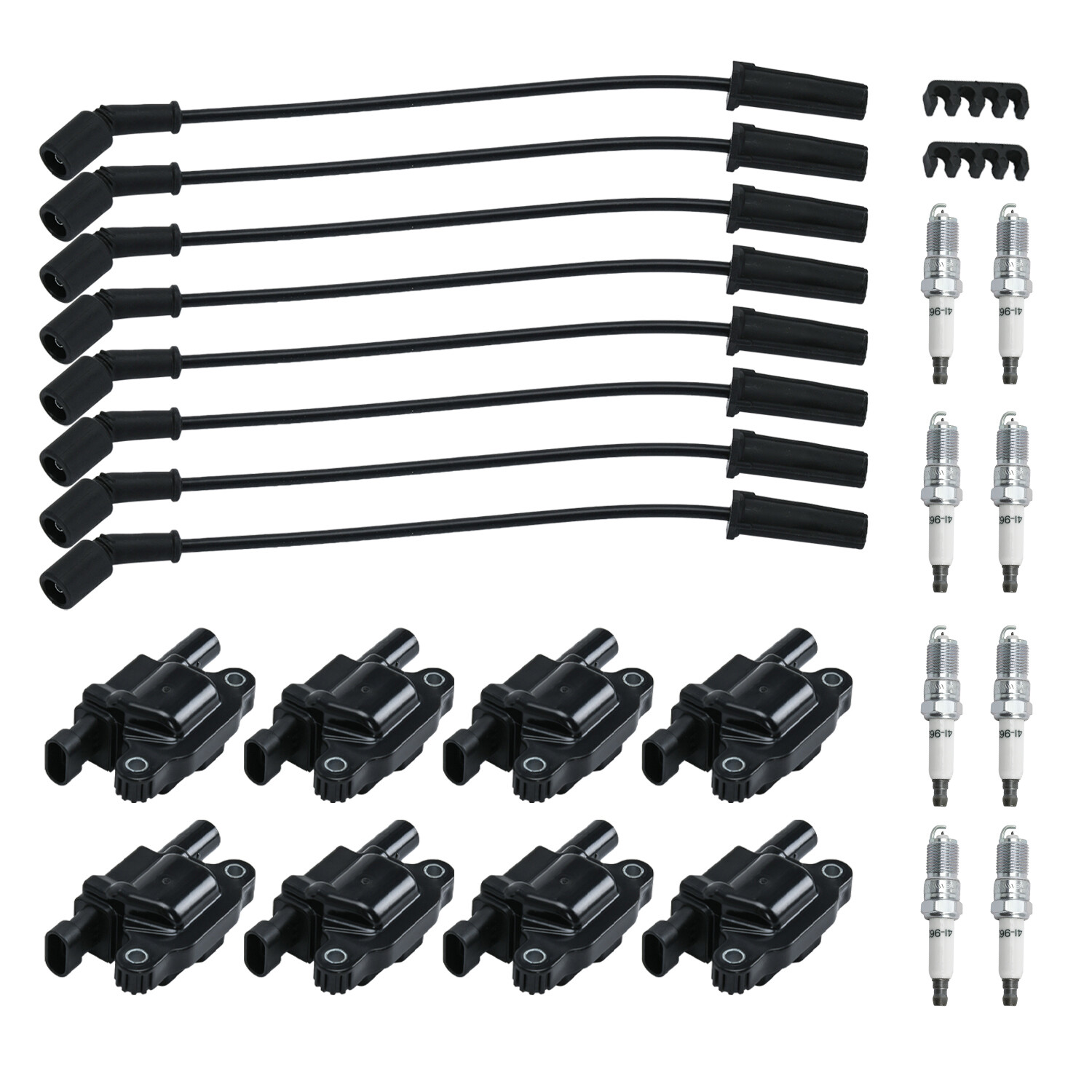 Spark Plugs And Wire And Coil Packs Ignition Coil Set For GM 4.8 5.3 6.0 6.2 7.0