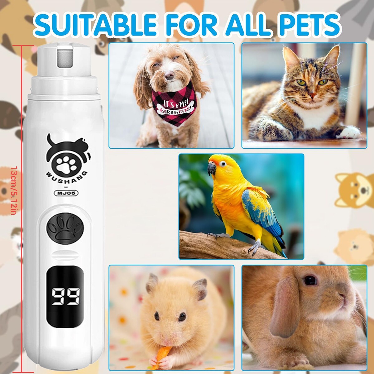 Silent Grind Pro Silent Grind Pro 2-Speed Electric Dog Nail Trimmer 2025