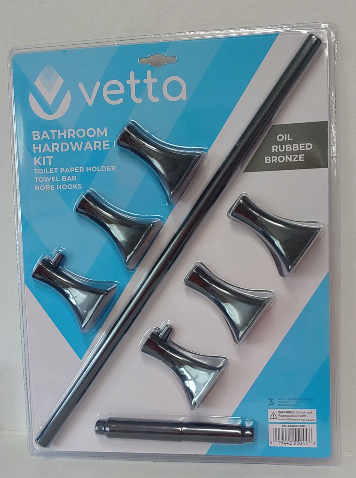 Vetta 8 Piece Bathroom Hardware Kit Oil Rubbed Bronze New Sealed