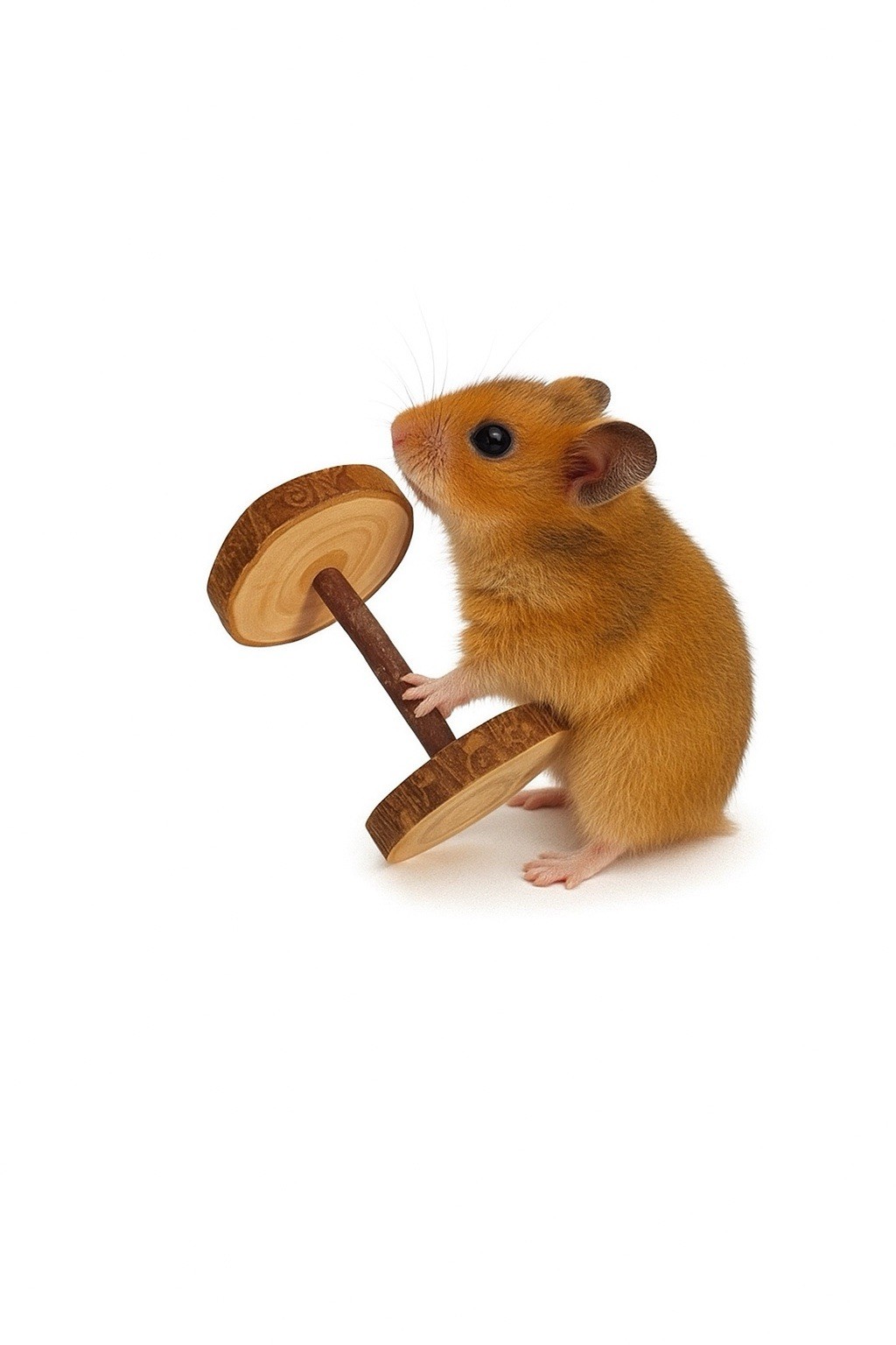 10 Piece Natural Wooden Toy Set For Hamsters & Small Rodents