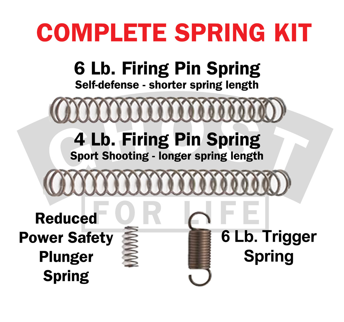 for Glock Ghost Complete Trigger Spring Kit 17 19 21 22 23 26 27 34 35 GEN 1-4
