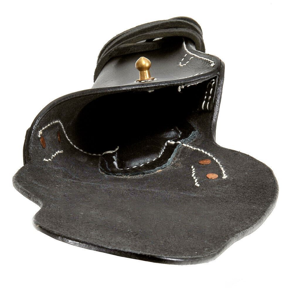 Black Leather US M1916 Colt 1911 .45 Holster Premium Drum Dyed Leather