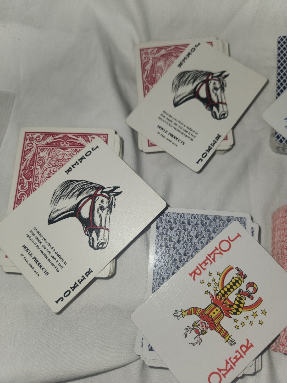 7 Complete Decks Playing Cards Mixed Lot Poker Cards Bee Hoyle US