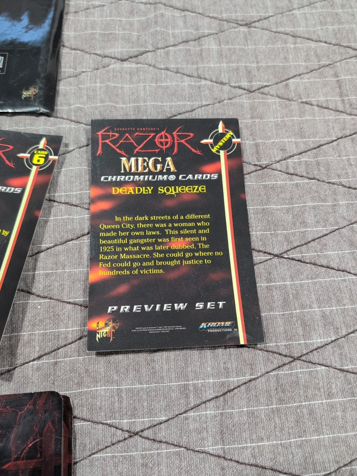 Everette Hartsoe's RAZOR Mega Chromium Card Complete Set w/binder/Chase/Preview