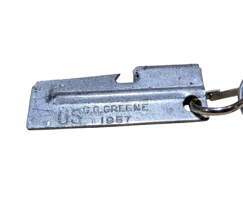 Original U.S. Army GI's P-38 Ration Opener, 1957 d. by G.G. Greene