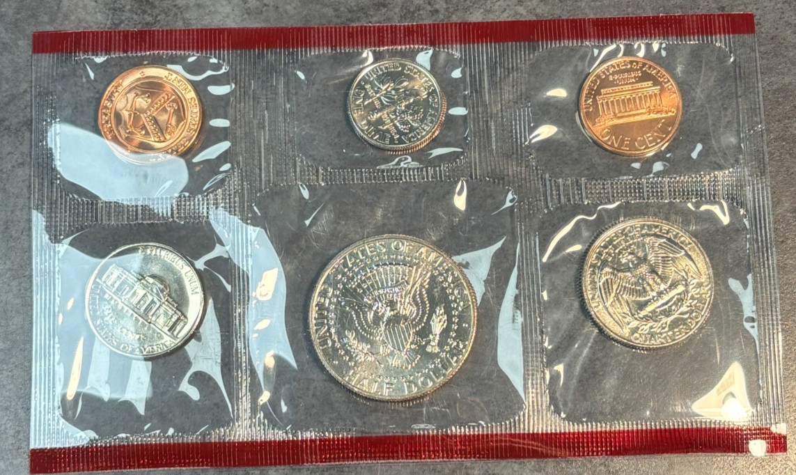 1996 P, D, & W US Mint Complete Uncirculated 11 Coin Set With West Point Dime