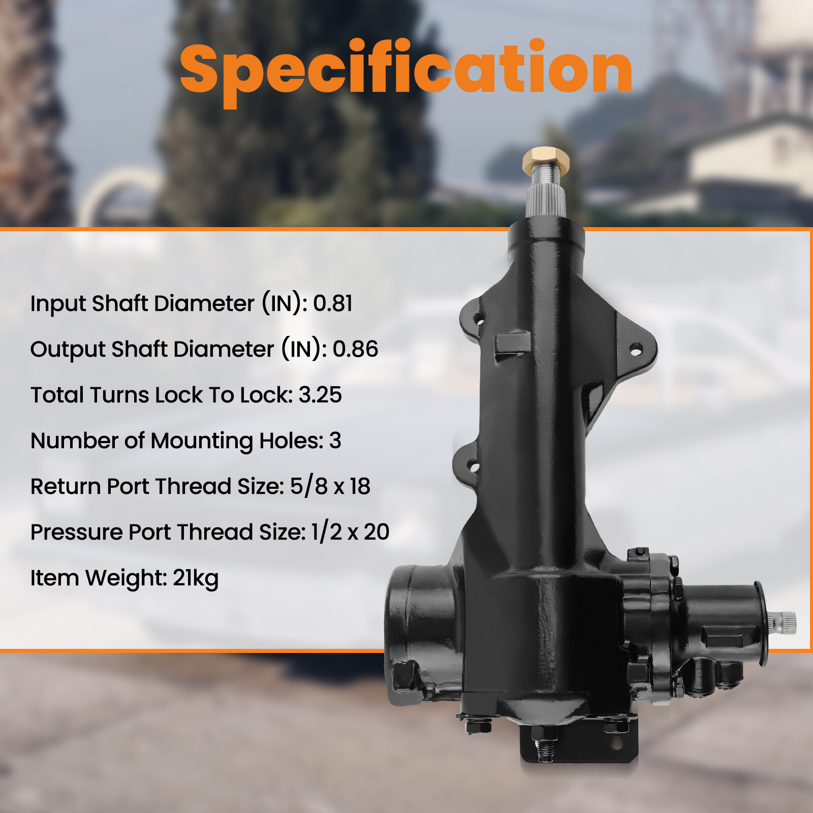 Power Steering Gear Box for Ford F-100 F-150 F-250 F-350 1968-1979 RWD 27-7504