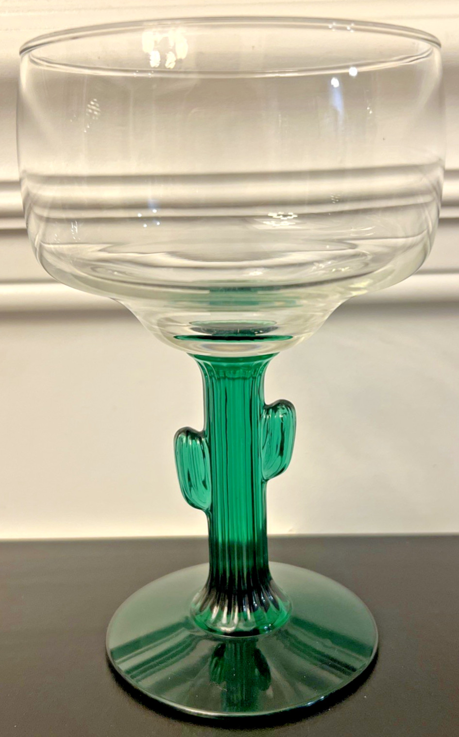 Libbey 12 oz Clear Margarita Glasses w/Green Saguaro Cactus Stem *OPEN STOCK*