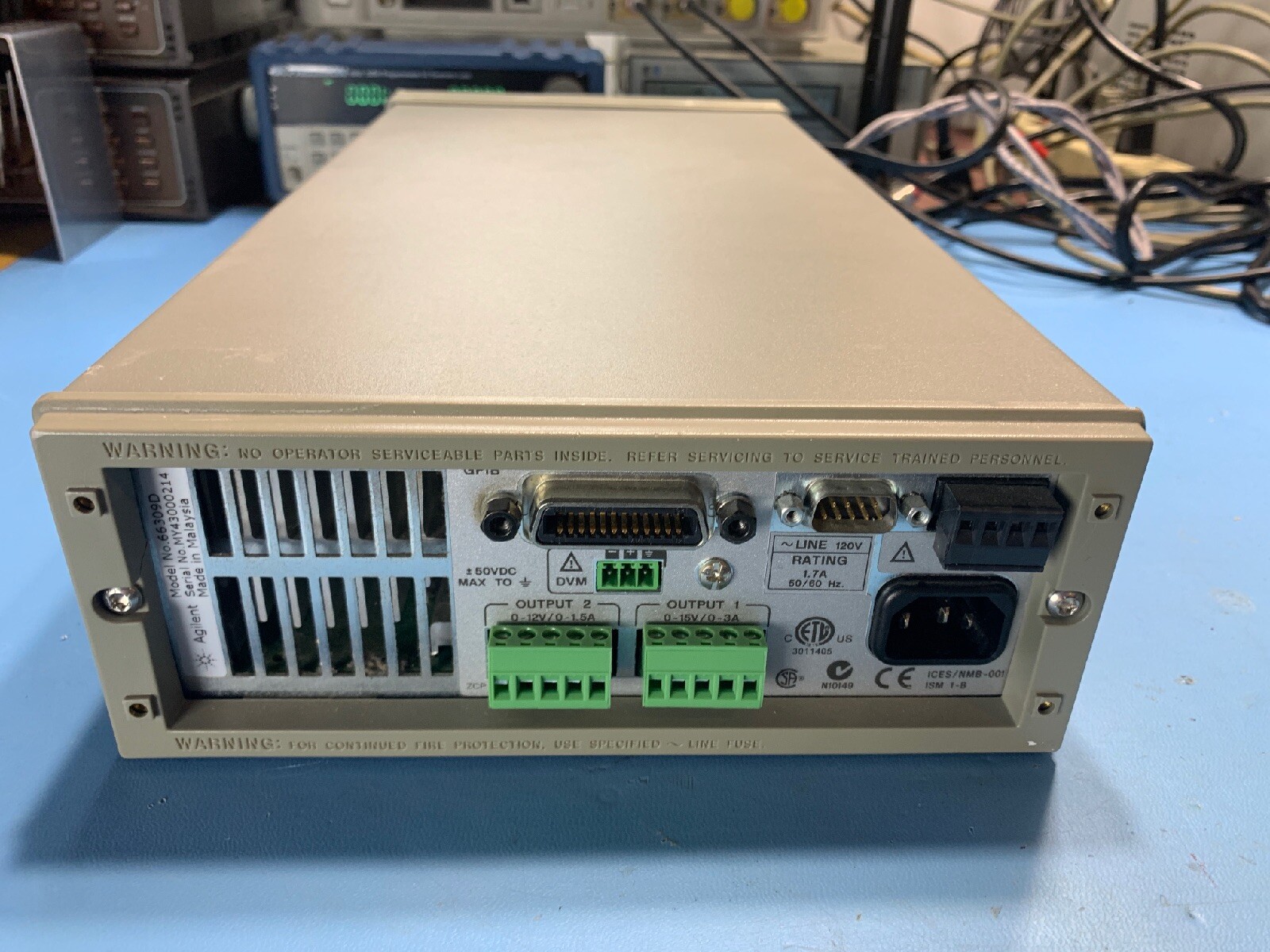 HP Agilent 66309D Dual Output Mobile Communications DC Source Used Tested