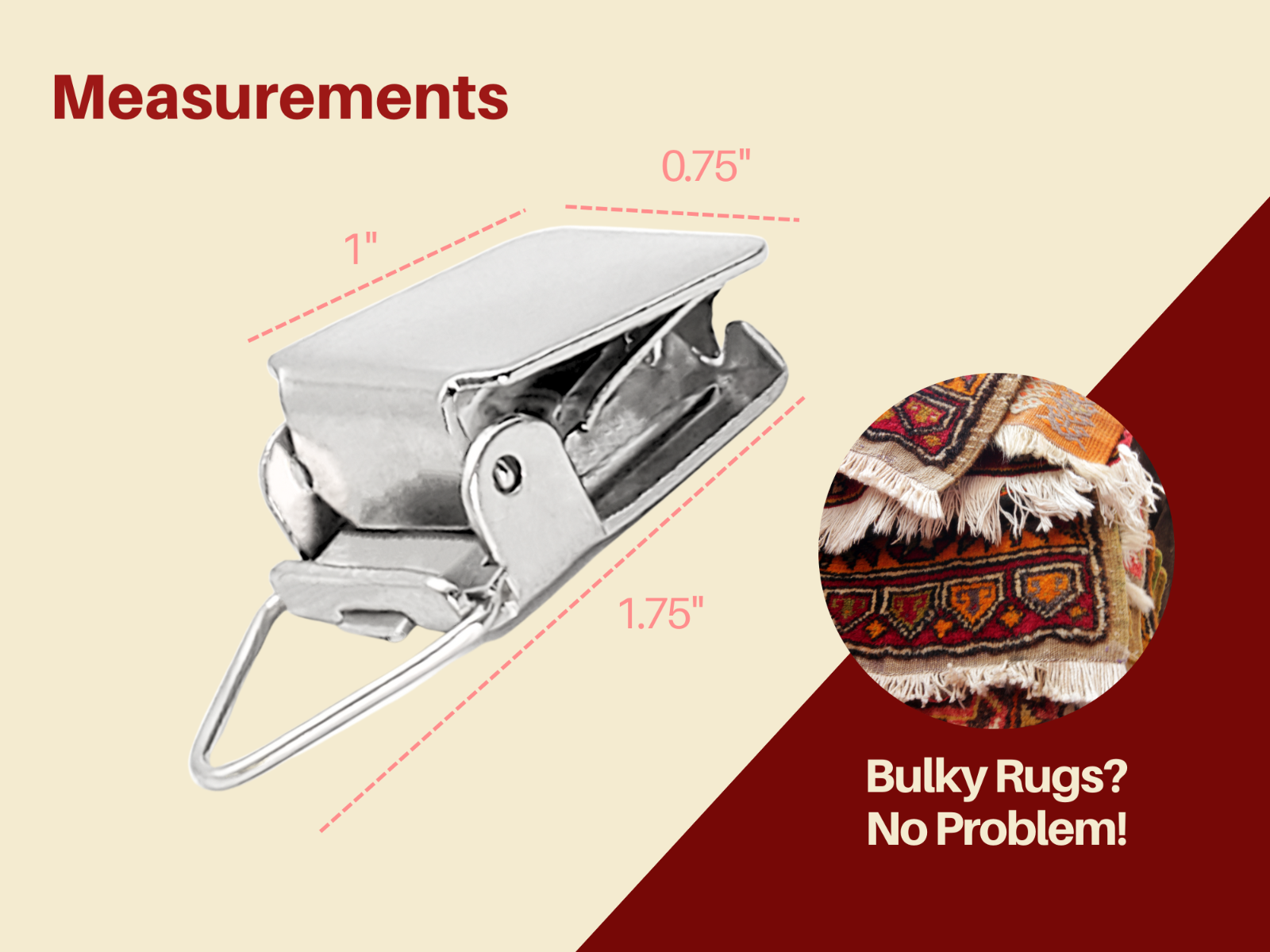 Triangle Back Hanging Clips Chrome Pack of 10 WISELINKERS