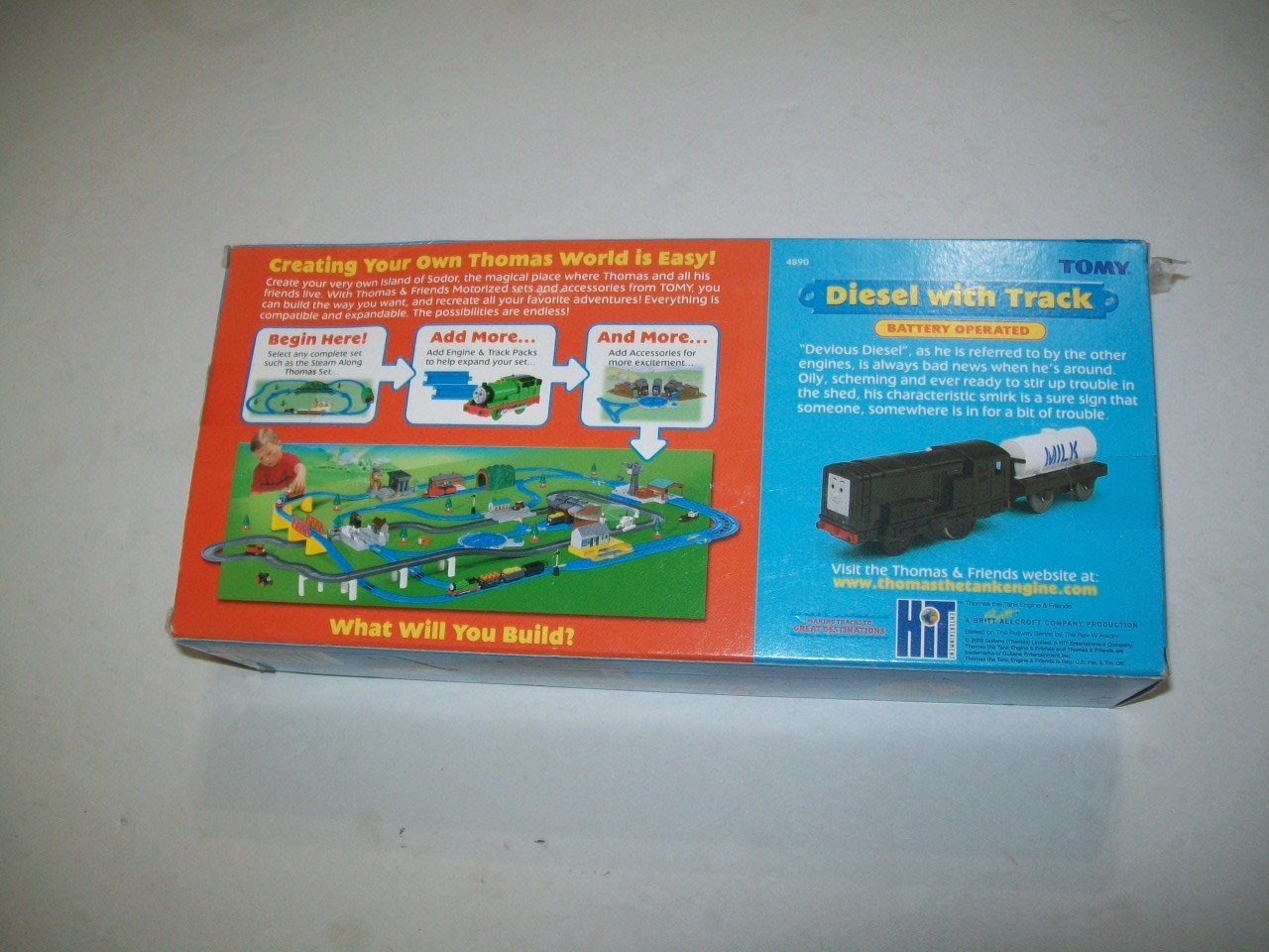 Vintage 2005 Tomy Thomas & Friends Battery Operated " Diesel With Track "