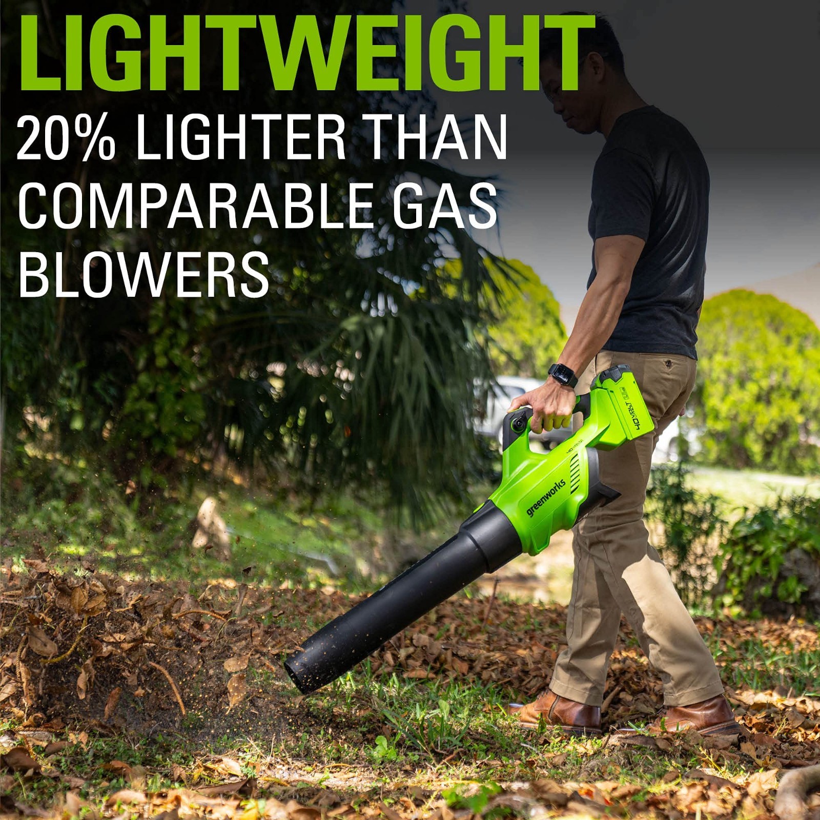 Greenworks 40V Axial Leaf Blower (500CFM 120MPH) w/ 2.5Ah Battery and 2A Charger