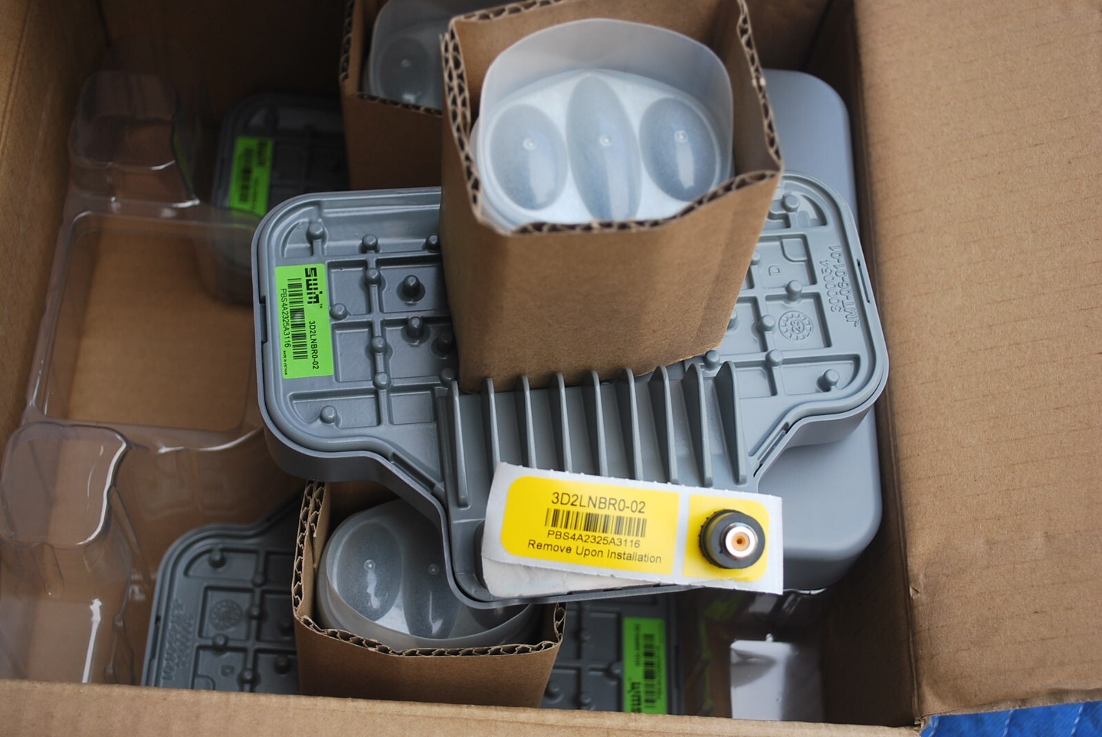 LOT 4 DIRECTV DISH ANTENNA SLIMLINE 3D2LNBR0-02 SL3 SWM3 LNB  101 103 99 NEW