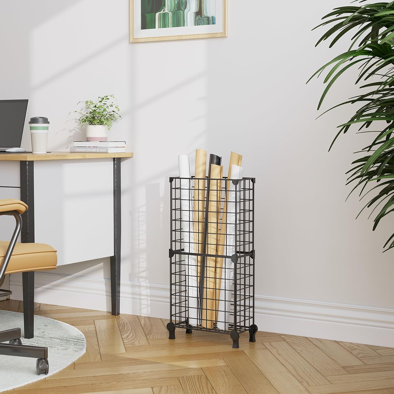 Umbrella Holder Entryway, Umbrella Stand Freestanding, Metal Square Umbrella Rac