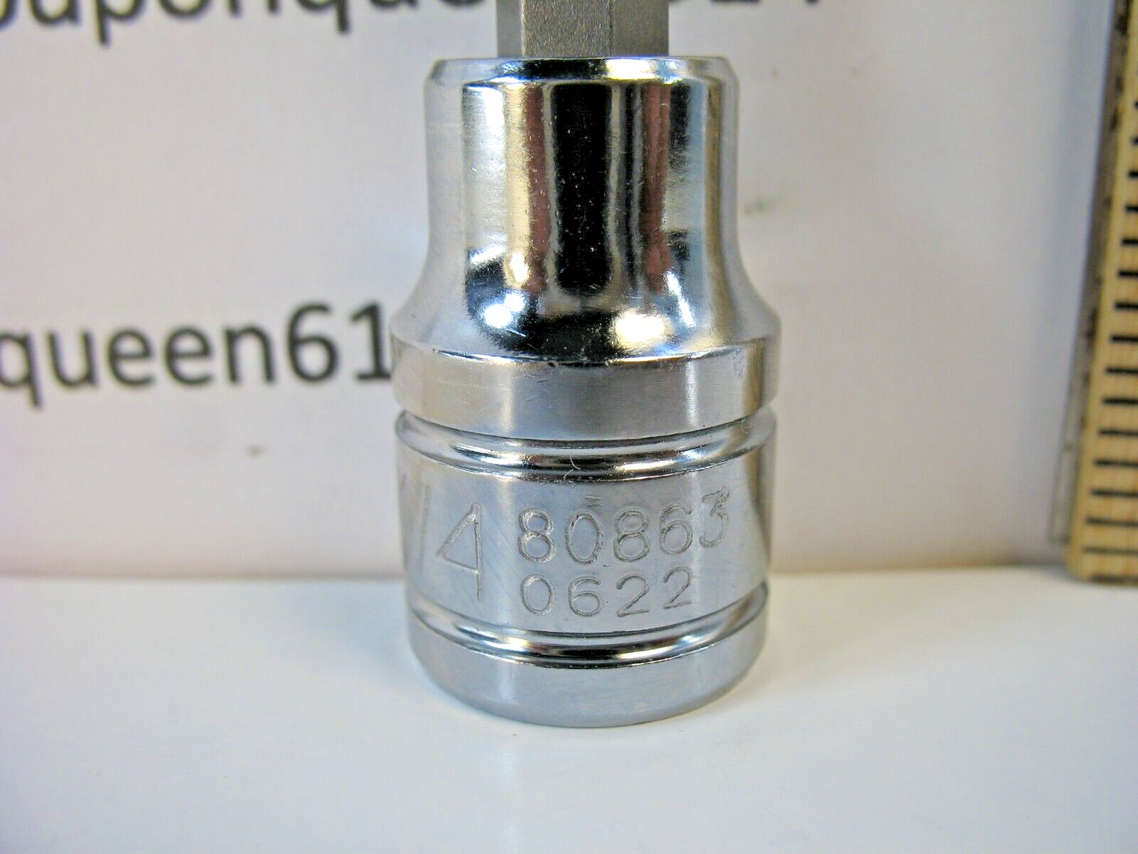 KOBALT 80863-0622, 3/8" Drive Ball Hex Bit Socket Long 1/4" - Brand New