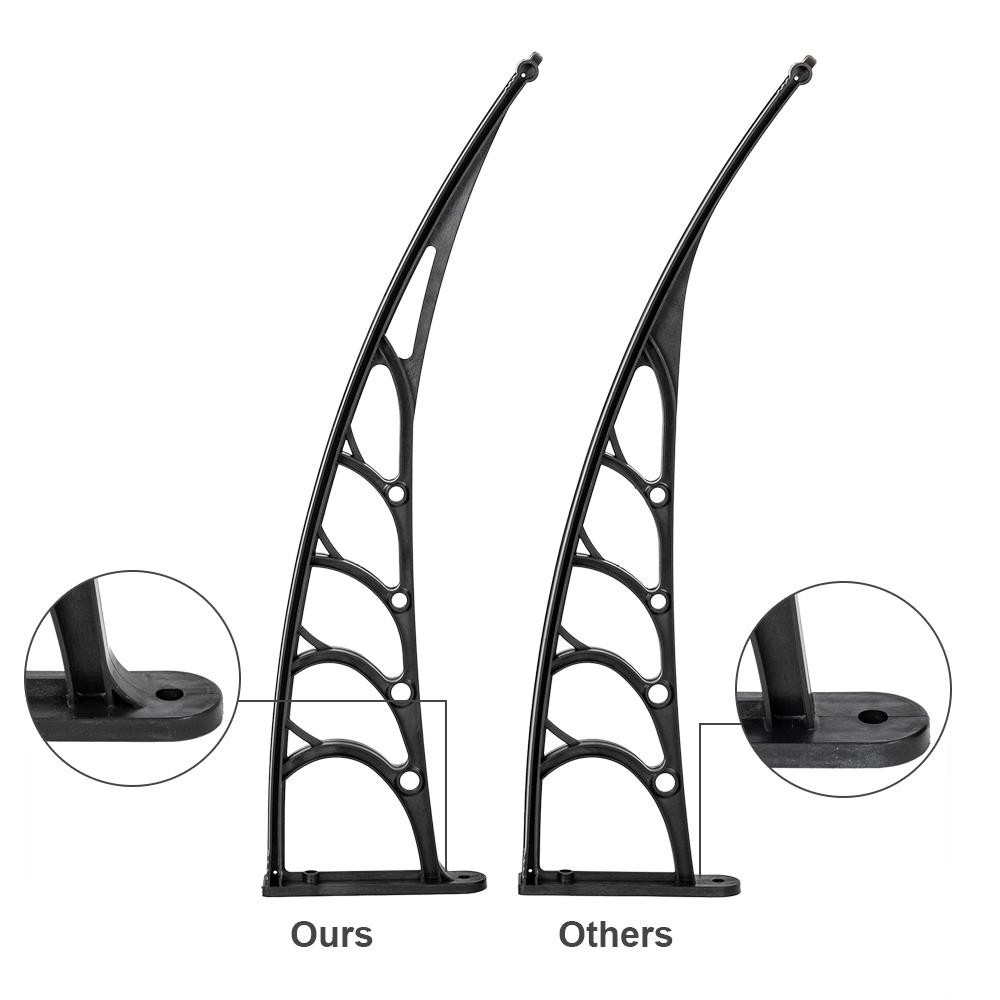 40"x40" Window Door Awning Outdoor Sun UV Rain Cover DIY Canopy Patio Shield