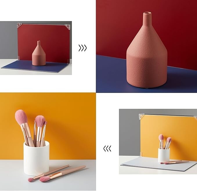 Tabletop Photo Background Set – 16 Patterns for Food, Makeup, & Small Items