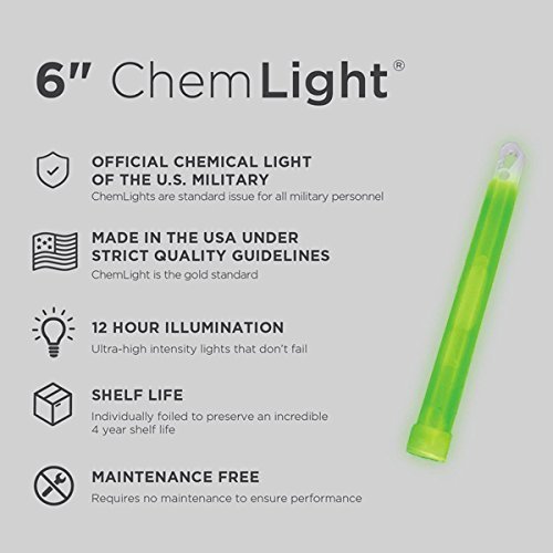 8 Pack Cyalume Military TACTICCAL Light Sticks Green 6" 12 HR Prepper EMP 2027