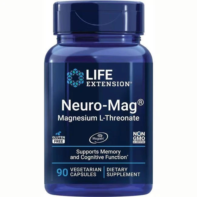 Life Extension Neuro-Mag Magnesium L-Threonate 144 mg 90 Veg Caps
