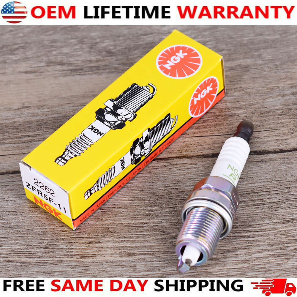 4Pcs NGK Spark Plugs V-power ZFR5F11 2262 For Acura Chrysler Dodge Honda Mazda