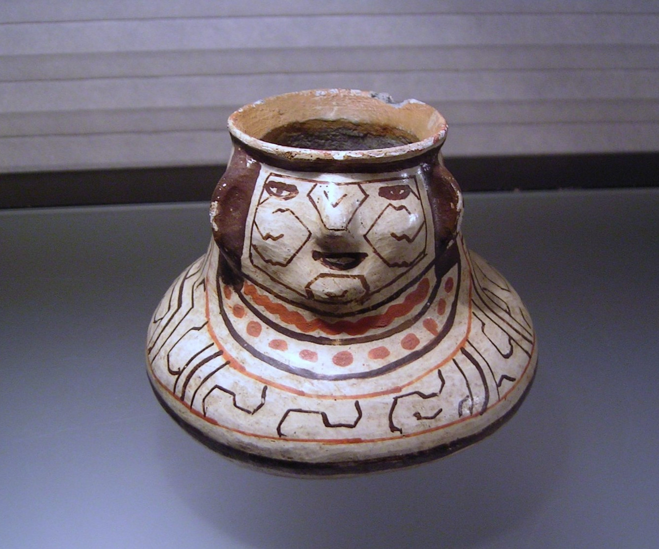 Vintage Shipibo Conibo Pottery Peruvian Effigy Water Vessel