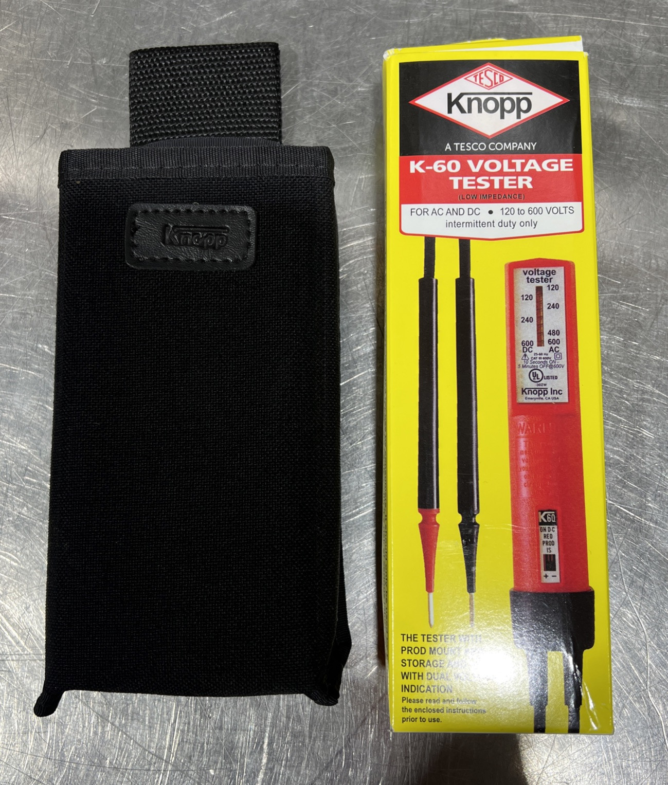 Knopp Inc K60 Voltage Tester 120v -600v AC DC Nos Surplus