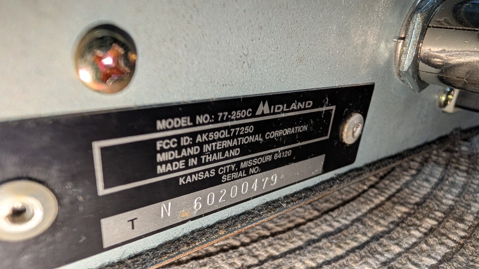 Midland Power Max 77-250c Peaked, Tuned Tested WATCH VIDEO w/Box