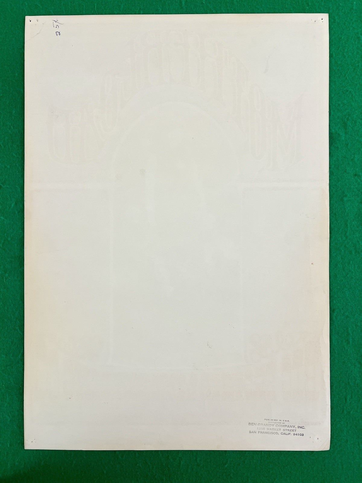 Original JANIS JOPLIN Big Brother & The Holding Co 1st PRINT Concert Poster 1967