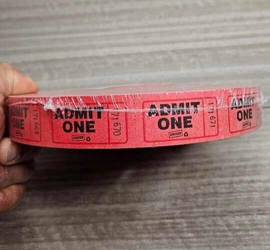 Staes 2000 Single Admit One Event Party Roll Tickets BB2