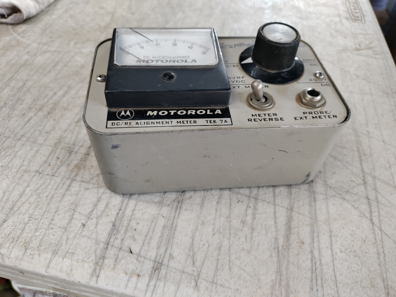 MOTOROLA TEK 7A DC/RF ALIGNMENT METER RADIO TEST UNIT