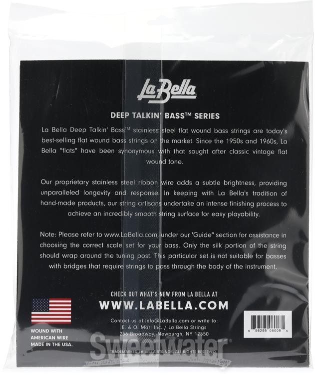 La Bella 760FS Deep Talkin' Bass Flatwound Bass Strings - Standard